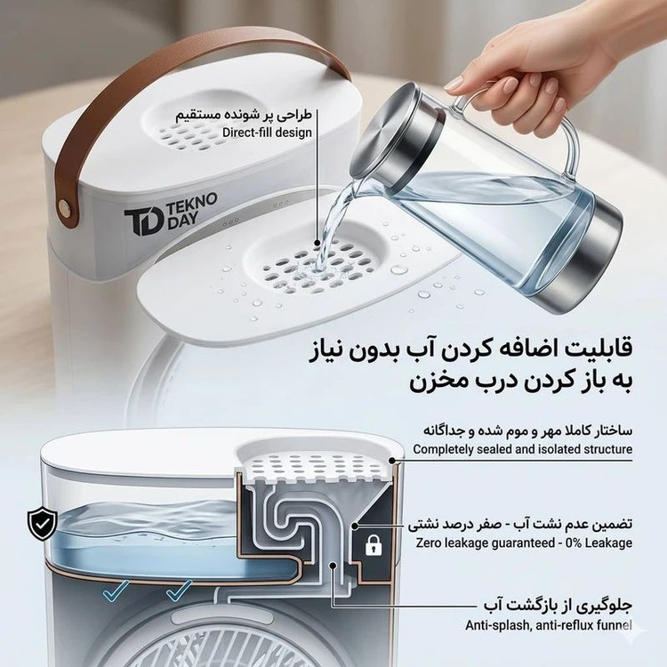 پنکه شارژی تکنودی مه پاش